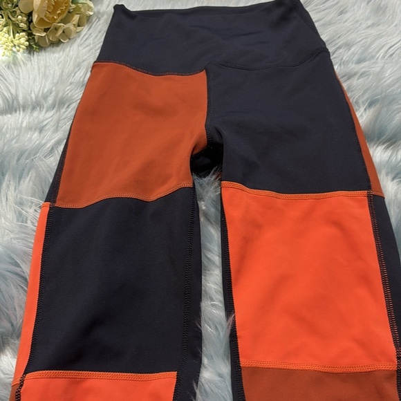 Splits59 Janis Techflex 7/8 Indigo Rum Patchwork Leggings sz S - Picture 4 of 8